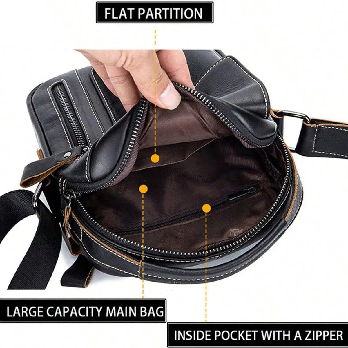 Sacoche cuir Homme "BULLCAPTAIN BOLSO"