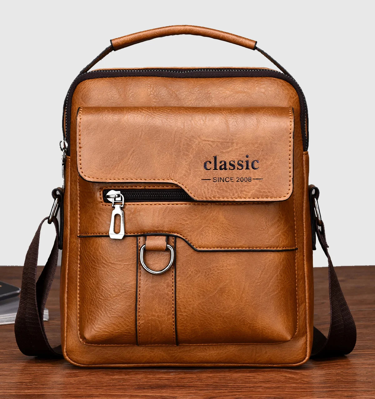 Sacoche cuir homme "CLASSIC"