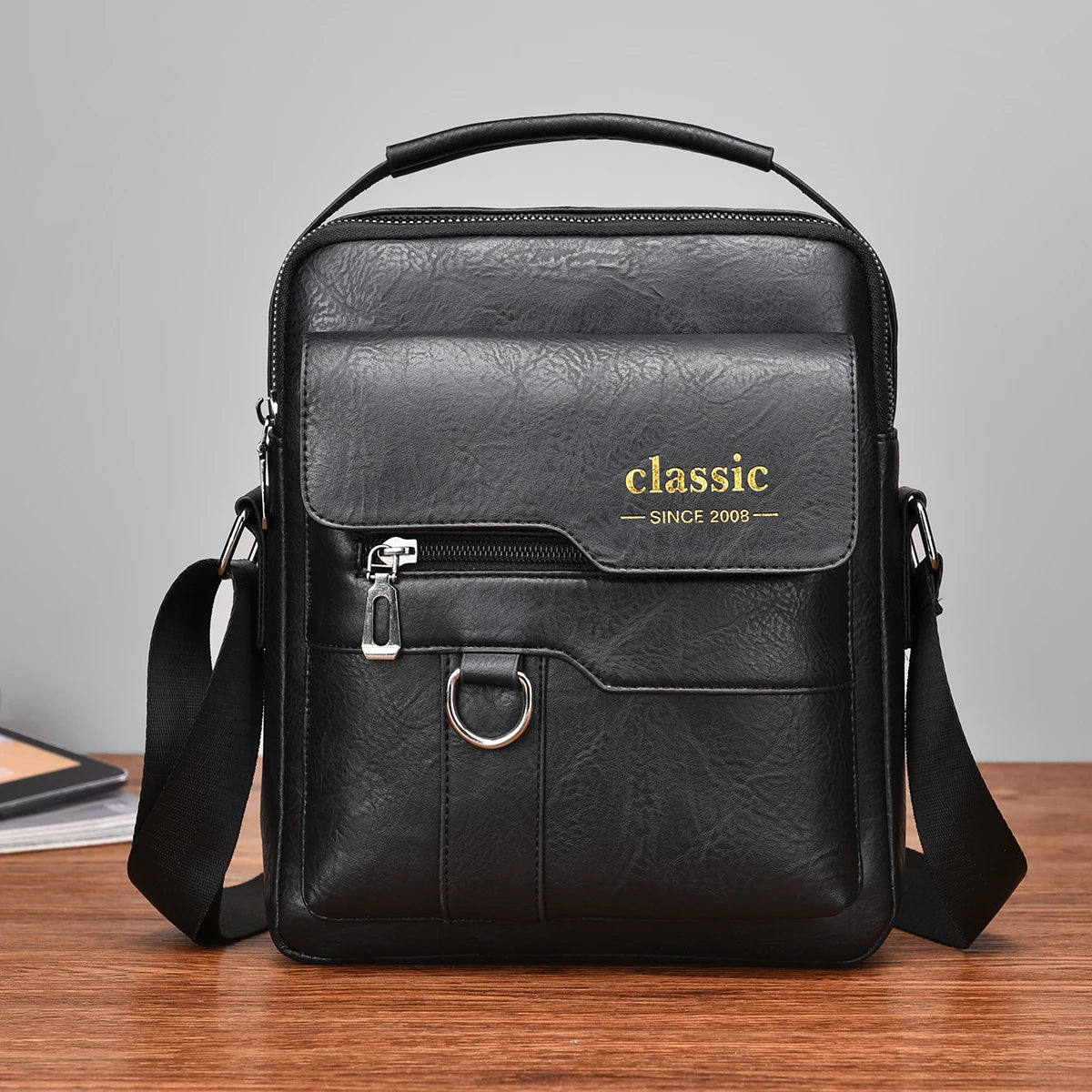 Sacoche cuir homme "CLASSIC"