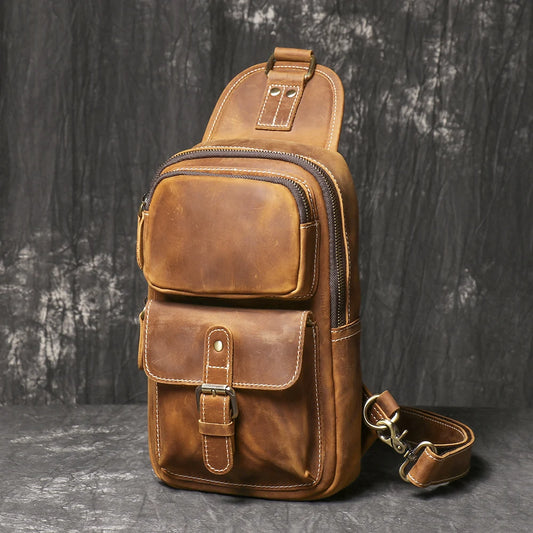 Sacoche cuir homme "VINTAGE LUOKIR"