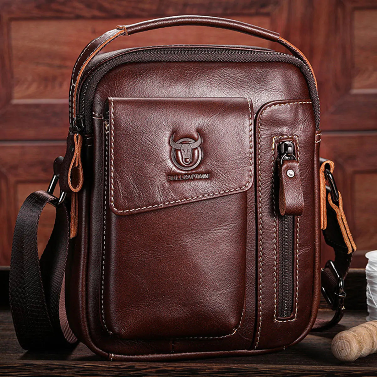 Sacoche cuir Homme "BULLCAPTAIN BOLSO"