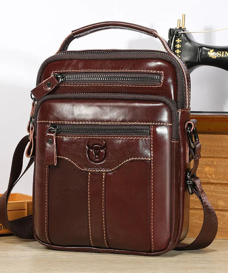 Sacoche Cuir Homme "MULTIPOCHES"