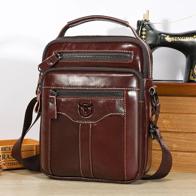 Sacoche Cuir Homme "MULTIPOCHES"