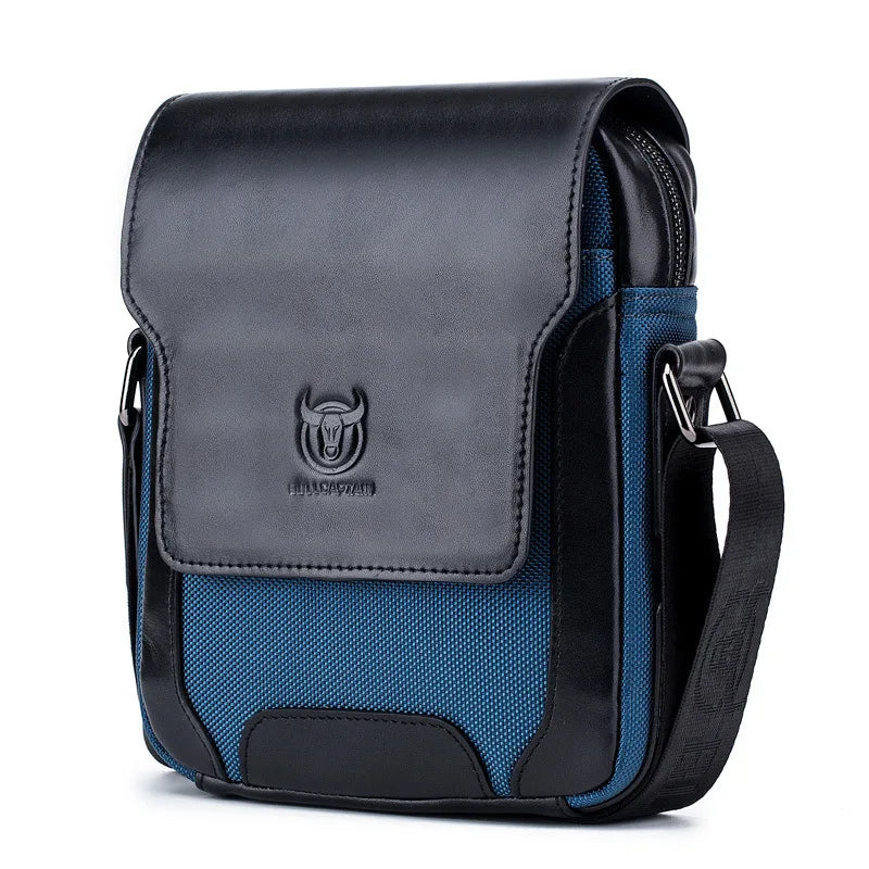 Sacoche cuir homme "PATCHWORK"