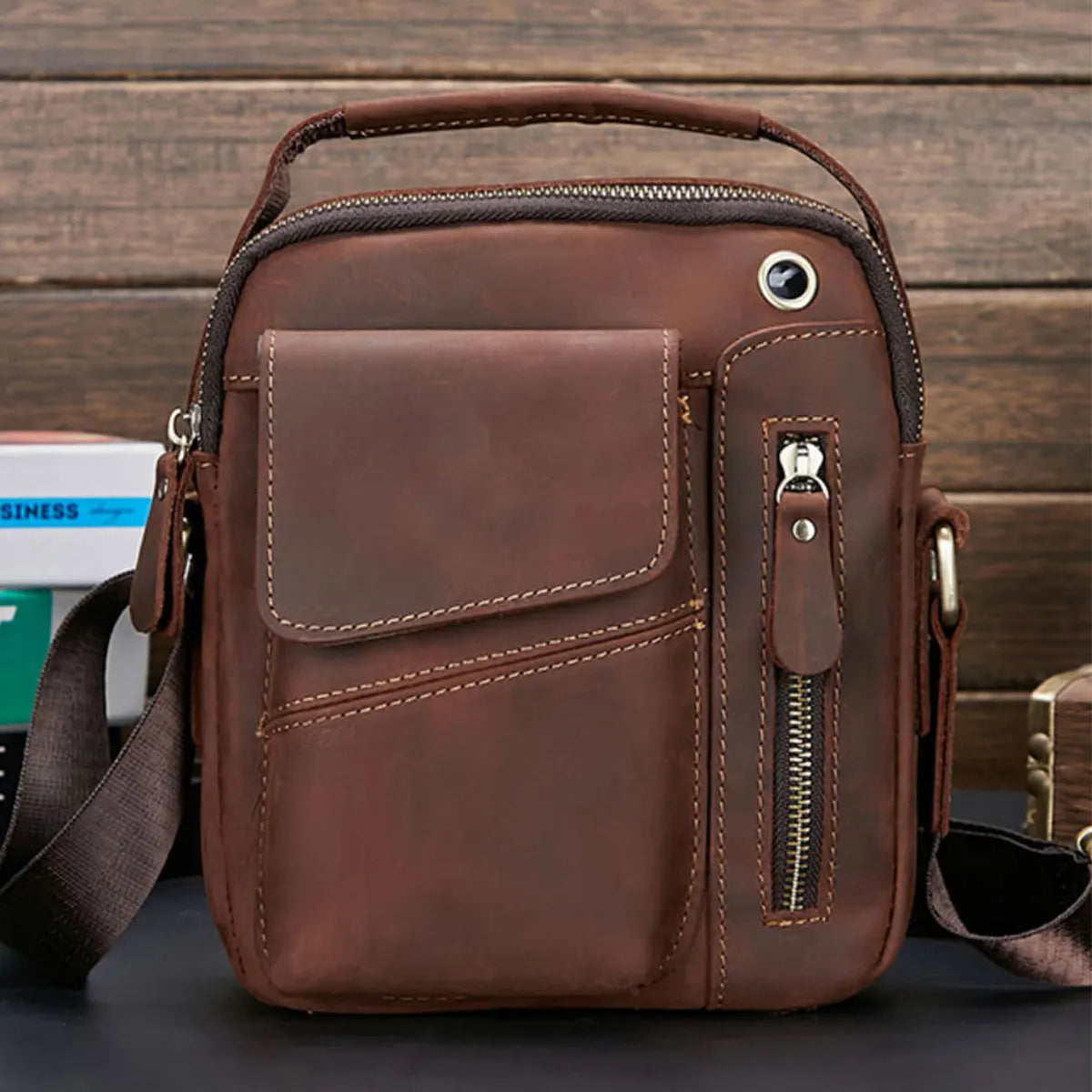 Sacoche cuir Homme "BULLCAPTAIN BOLSO"