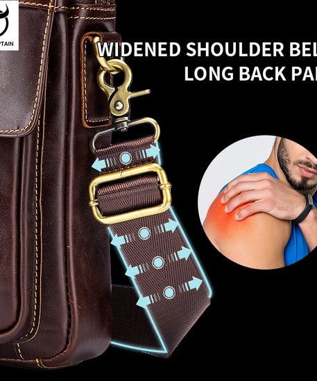 Sacoche homme cuir "BULLCAPTAIN RETRO"