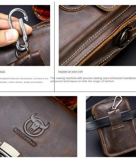 Sacoche Homme cuir "BULLCAPTAIN Crazy Horse"