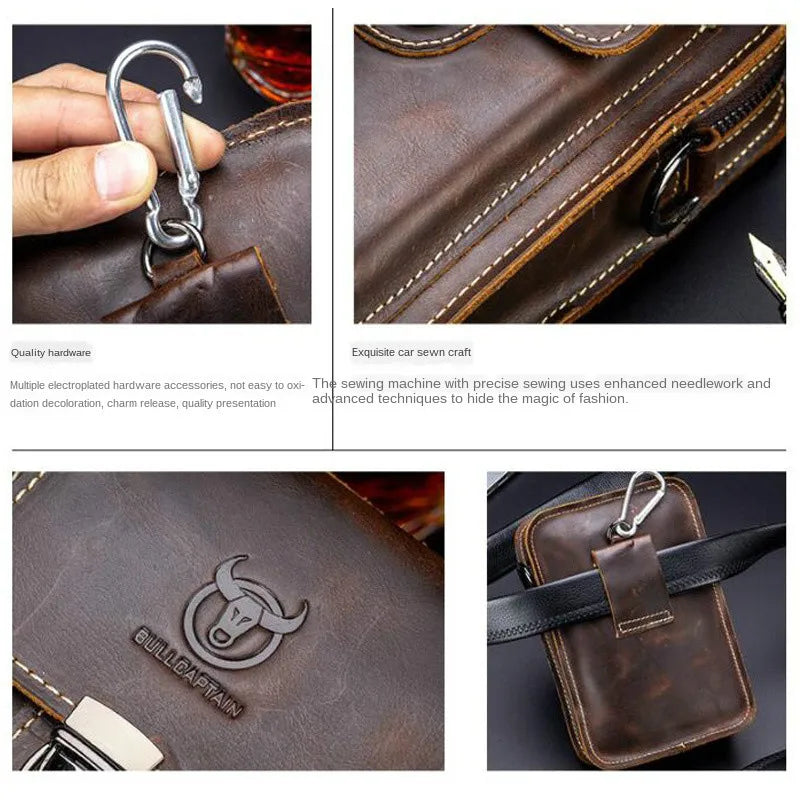 Sacoche Homme cuir "BULLCAPTAIN Crazy Horse"