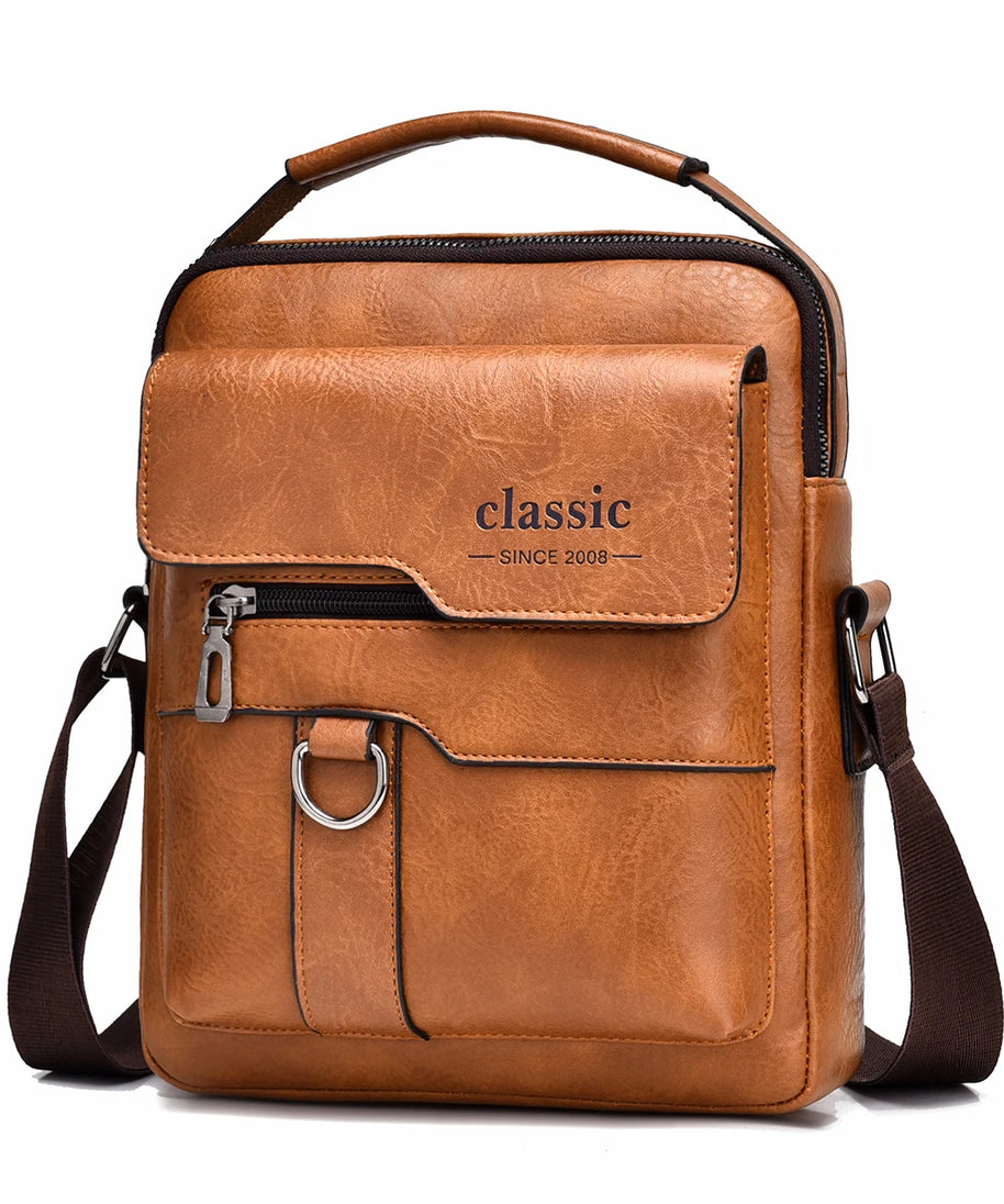 Sacoche cuir homme "CLASSIC"