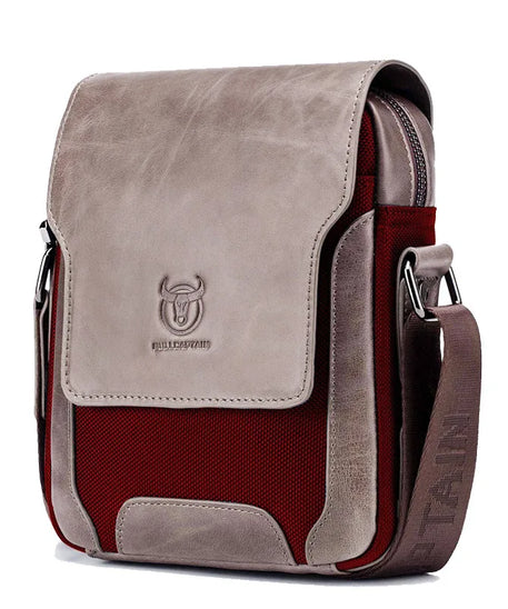 Sacoche cuir homme "PATCHWORK"