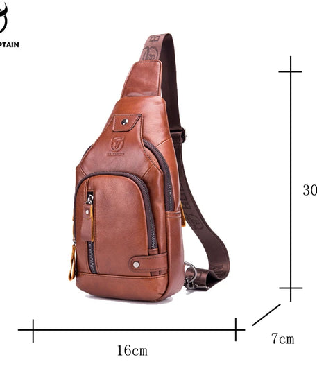 Sacoche homme cuir "CHEST BAG"
