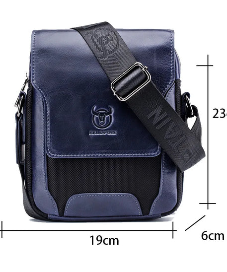 Sacoche cuir homme "PATCHWORK"