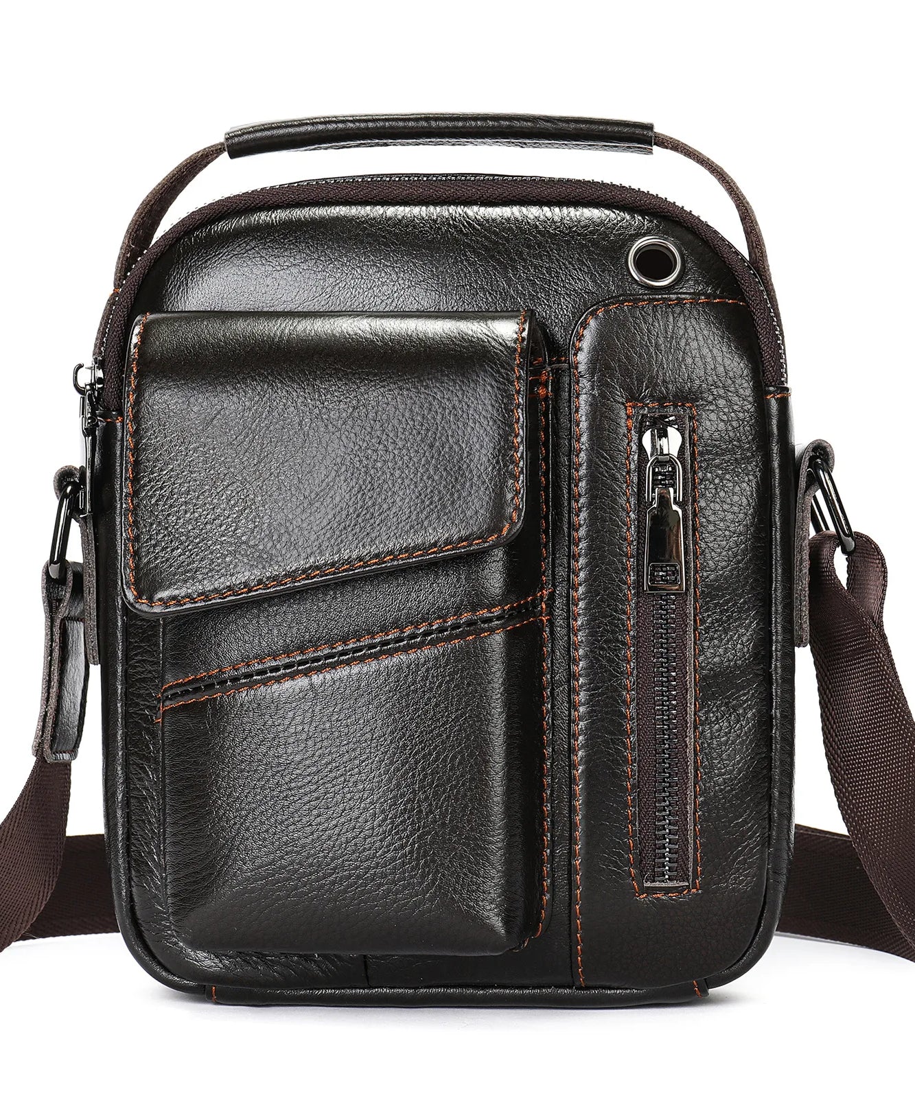 Sacoche cuir homme "SHOULDER"