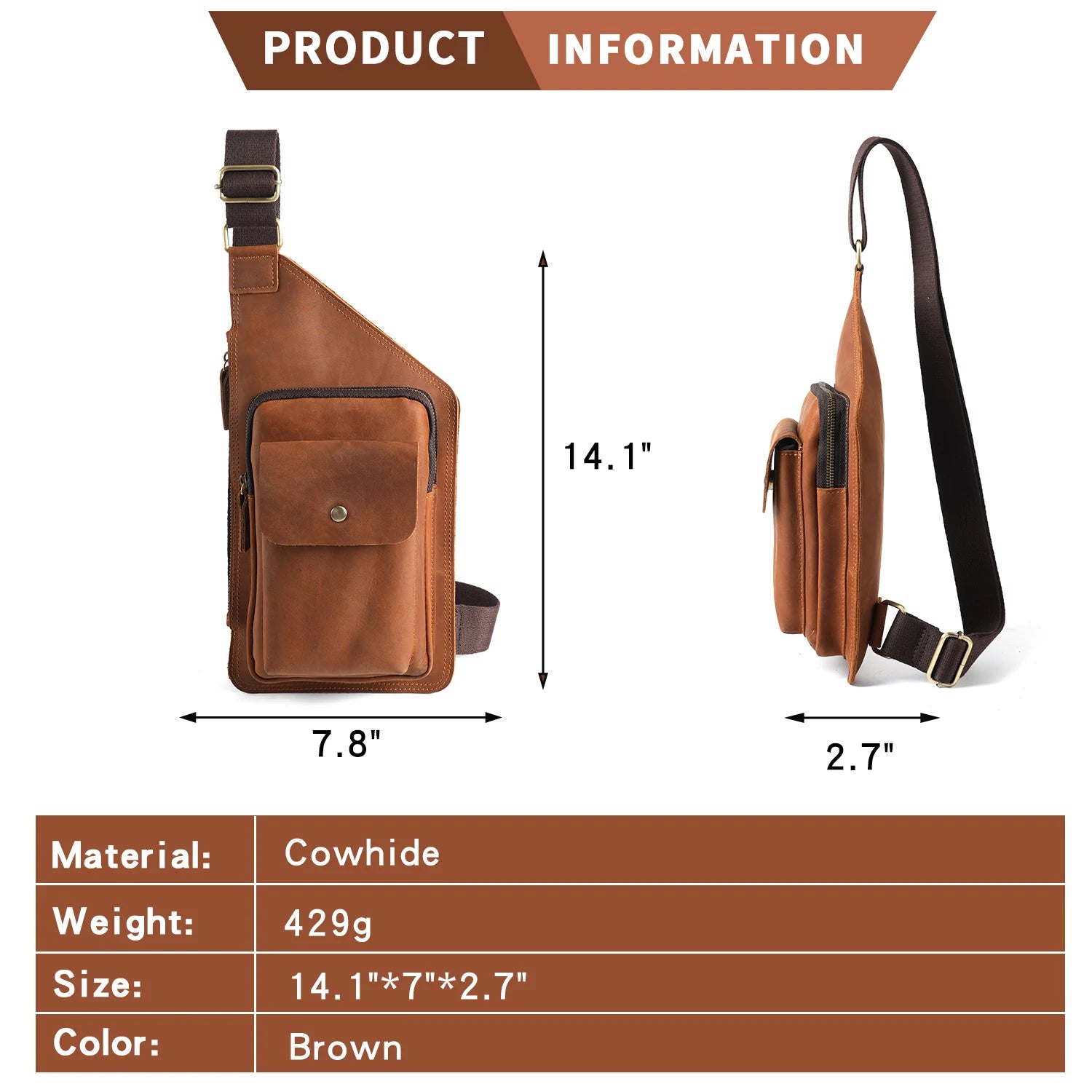 Sacoche homme cuir "YATBEST"