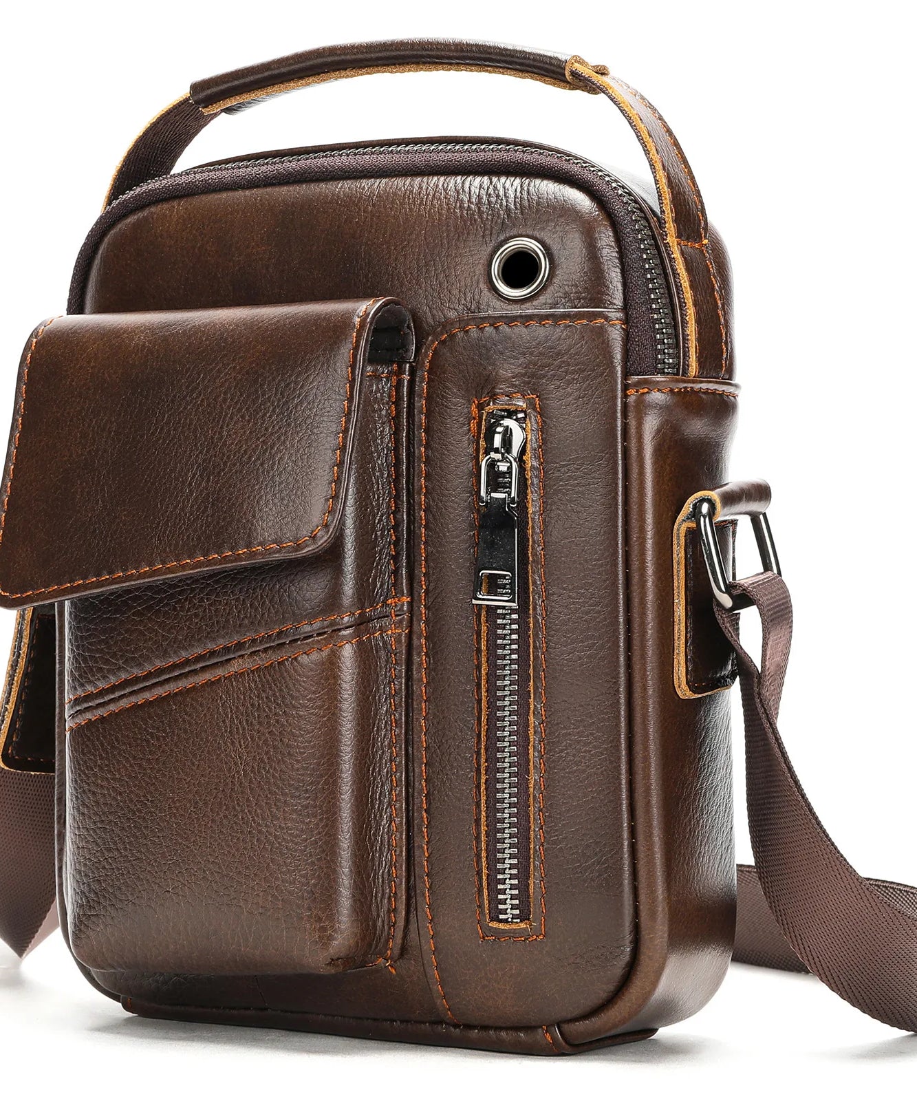 Sacoche cuir homme "SHOULDER"