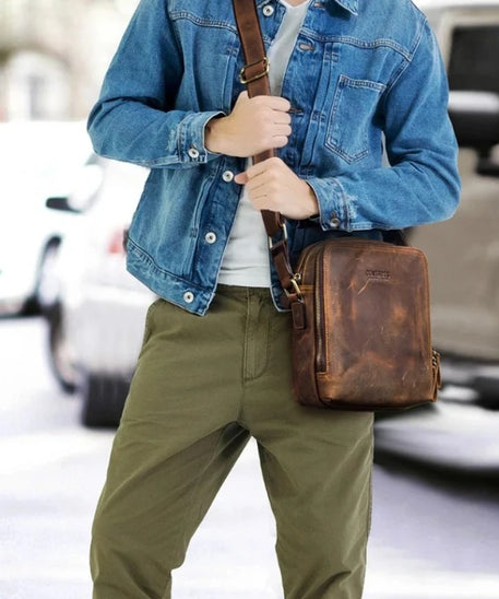 Sacoche cuir homme "VINTAGE"