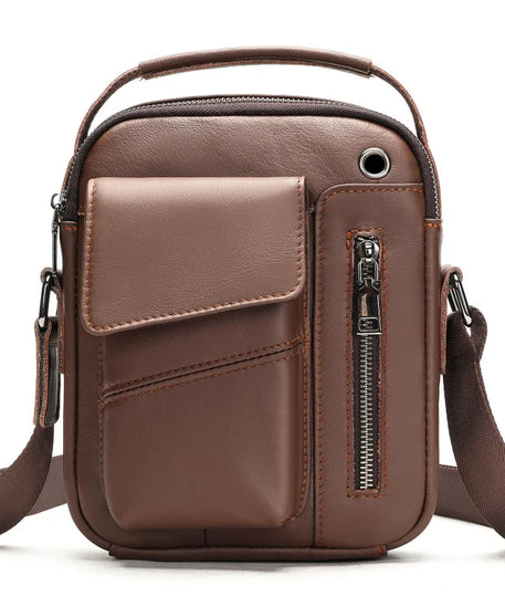 Sacoche cuir homme "SHOULDER"