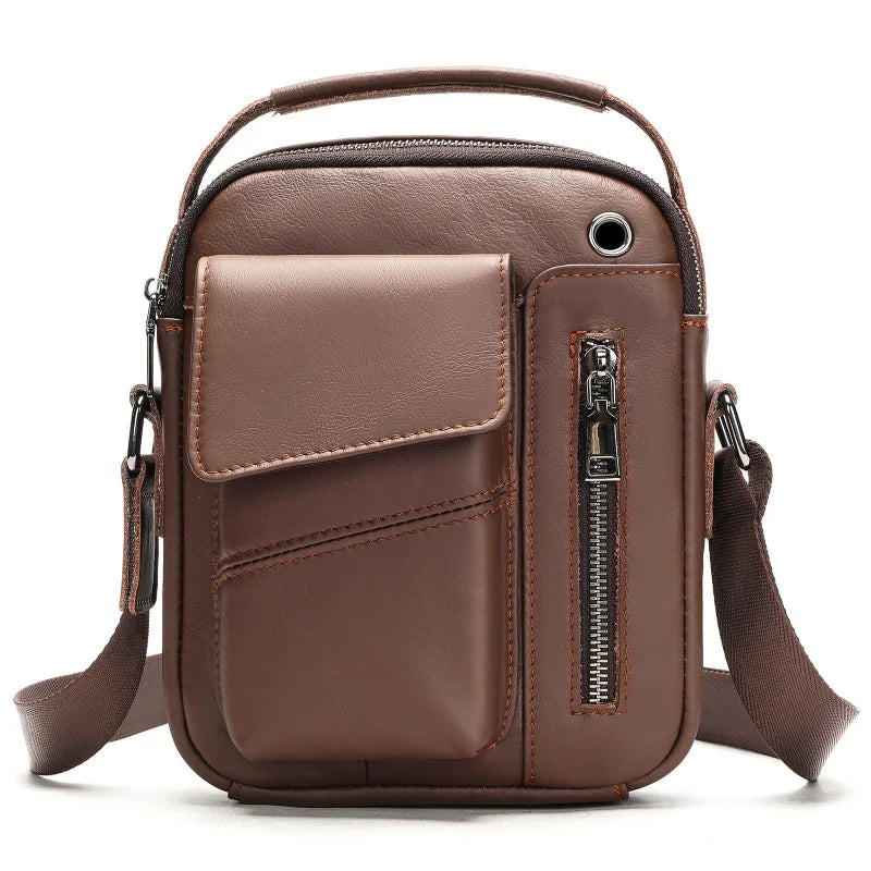 Sacoche cuir homme "SHOULDER"
