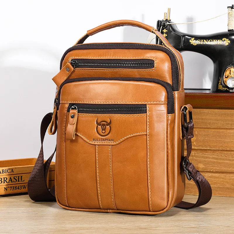 Sacoche Cuir Homme "MULTIPOCHES"