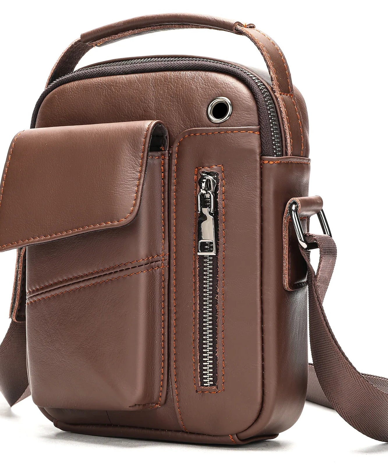 Sacoche cuir homme "SHOULDER"