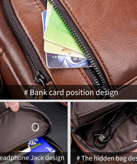 Sacoche homme cuir "CHEST BAG"