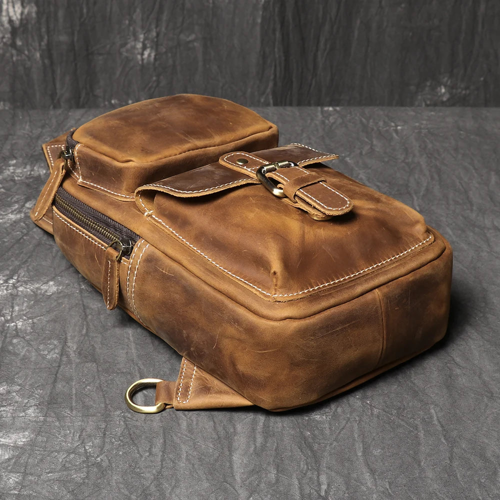 Sacoche cuir homme "VINTAGE LUOKIR"