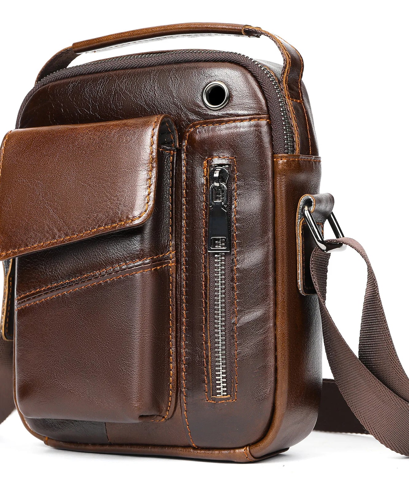 Sacoche cuir homme "SHOULDER"