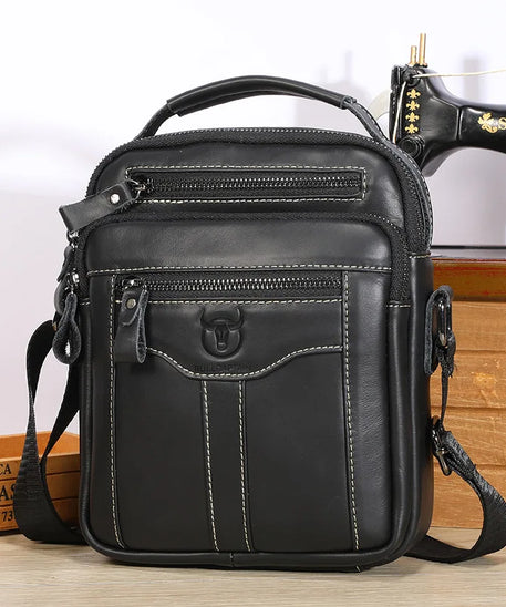 Sacoche Cuir Homme "MULTIPOCHES"