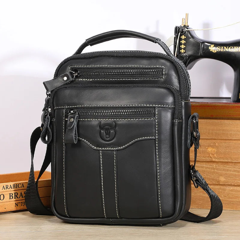 Sacoche Cuir Homme "MULTIPOCHES"