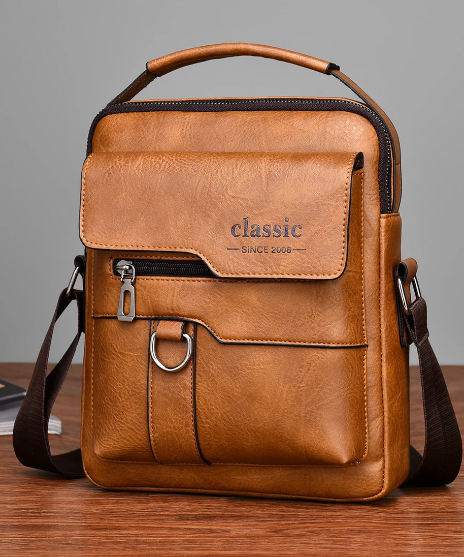 Sacoche cuir homme "CLASSIC"