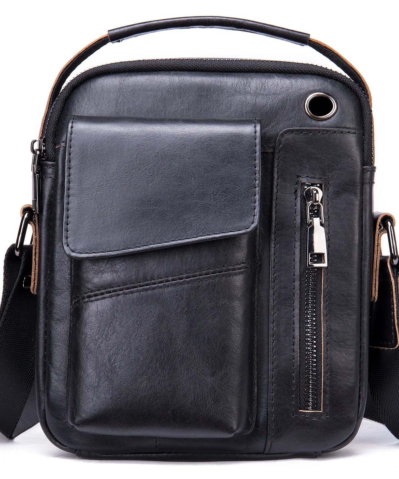 Sacoche cuir homme "SHOULDER"