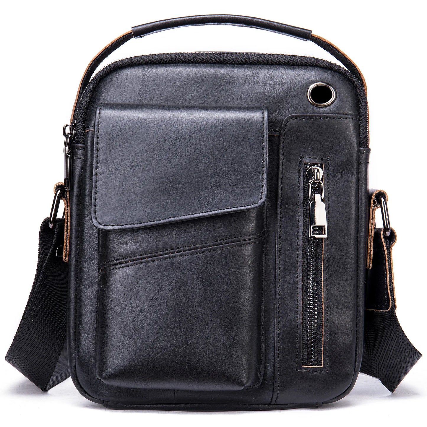 Sacoche cuir homme "SHOULDER"