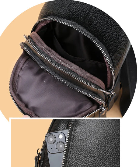 Sacoche cuir homme "PURITY"