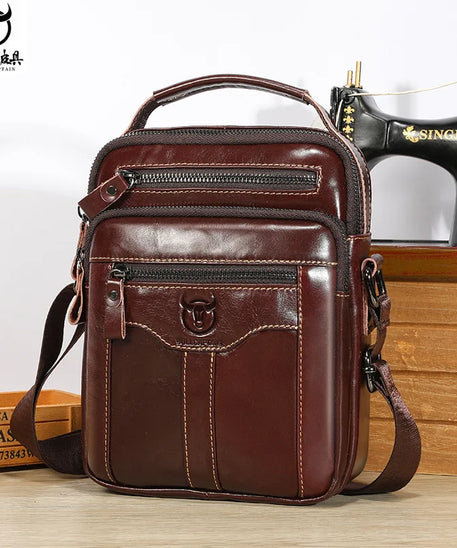 Sacoche Cuir Homme "MULTIPOCHES"