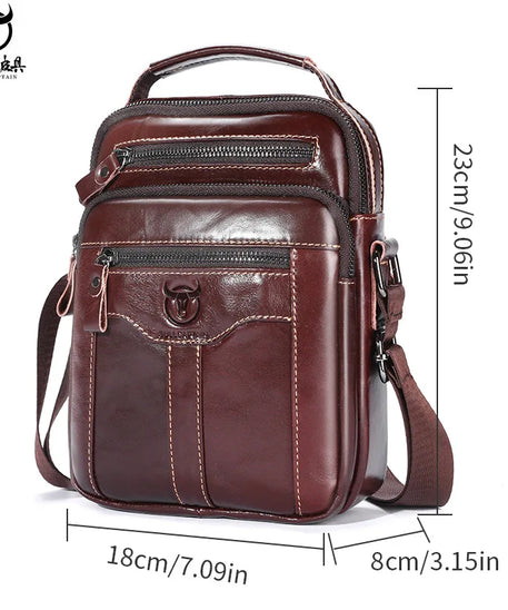 Sacoche Cuir Homme "MULTIPOCHES"