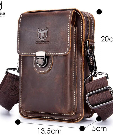 Sacoche Homme cuir "BULLCAPTAIN Crazy Horse"
