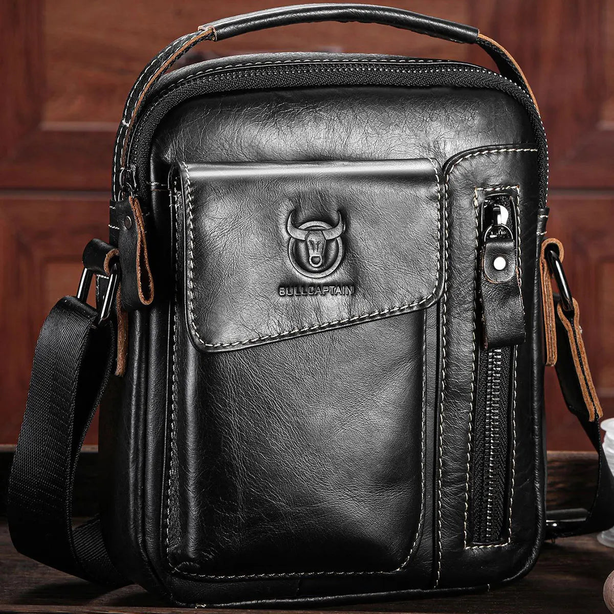 Sacoche cuir Homme "BULLCAPTAIN BOLSO"