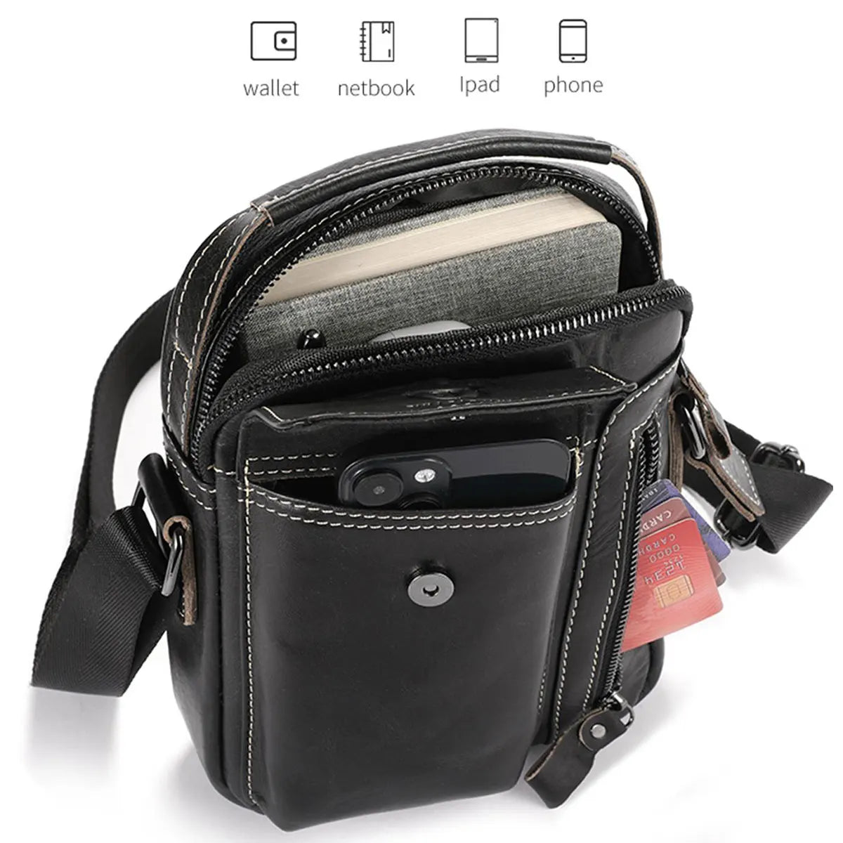 Sacoche cuir Homme "BULLCAPTAIN BOLSO"