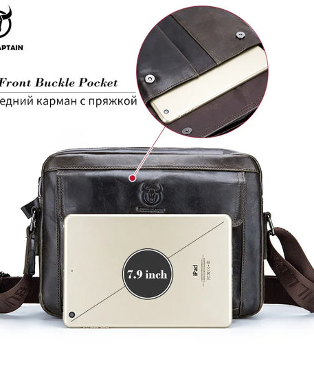 Sacoche cuir homme "BULLCAPTAIN BANDOULIERE"