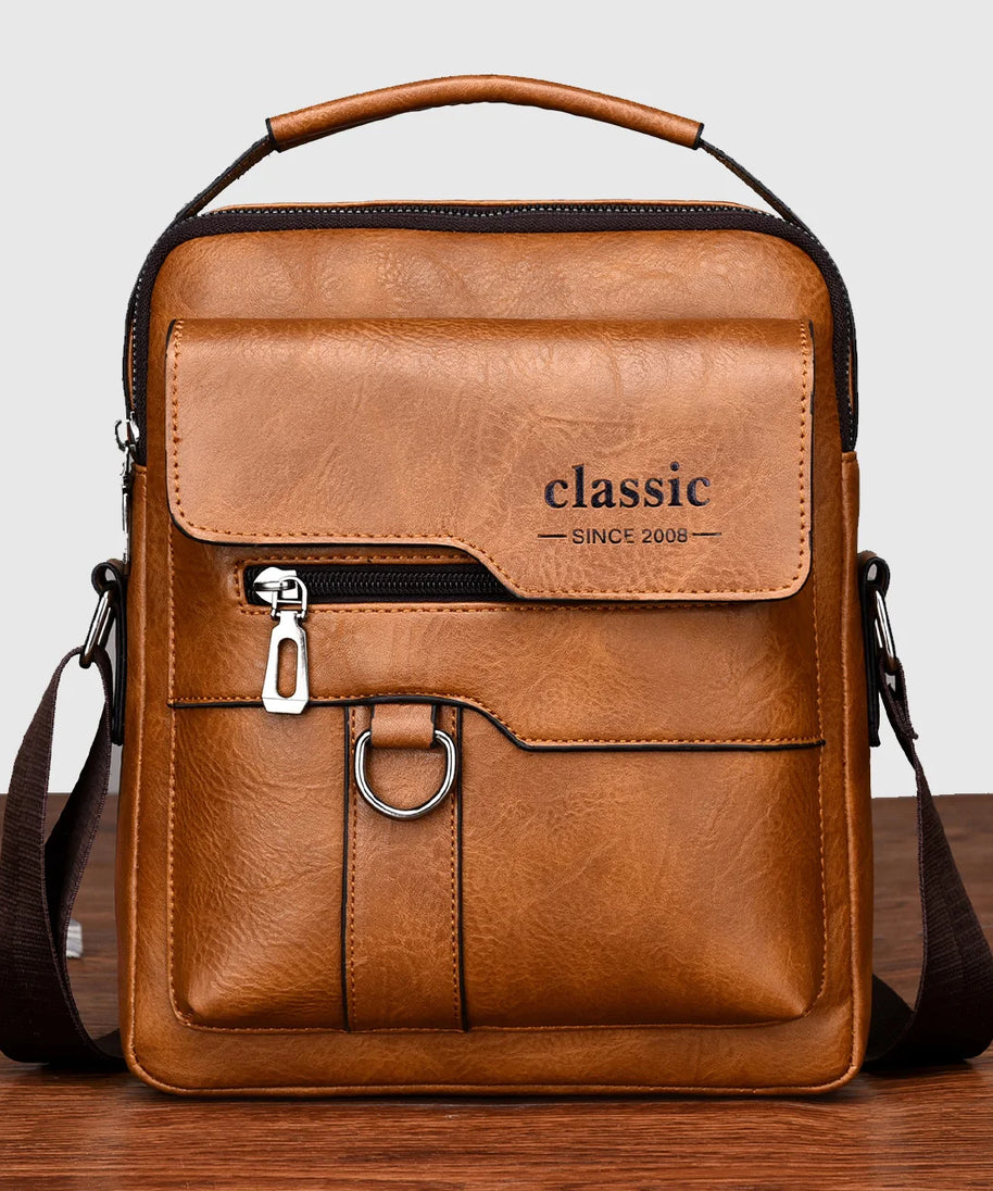Sacoche cuir homme "CLASSIC"