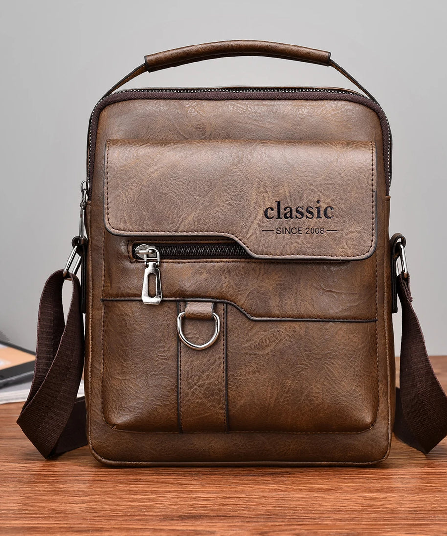 Sacoche cuir homme "CLASSIC"