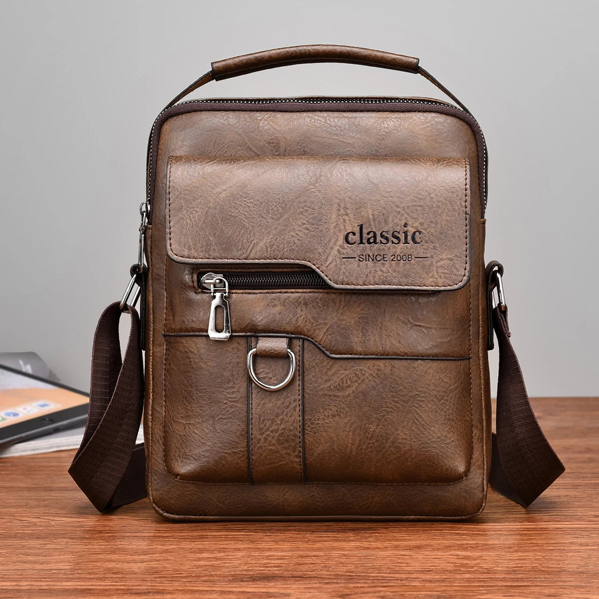 Sacoche cuir homme "CLASSIC"