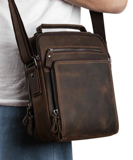 Sacoche cuir homme "NEWSBIRD"