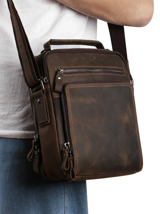 Sacoche cuir homme "NEWSBIRD"