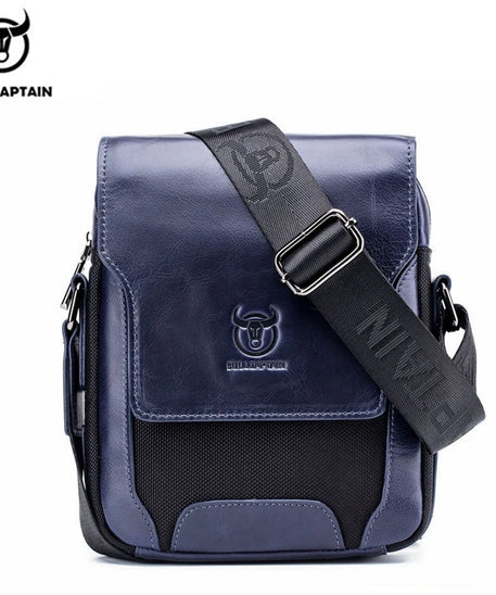 Sacoche cuir homme "PATCHWORK"