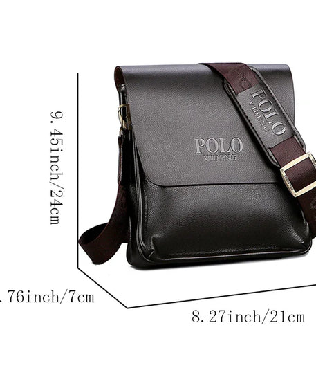 Sacoche cuir homme "POLO"