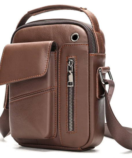 Sacoche cuir homme "SHOULDER"