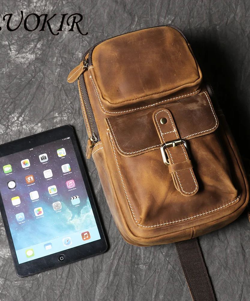 Sacoche cuir homme "VINTAGE LUOKIR"