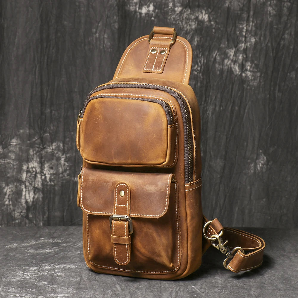 Sacoche cuir homme "VINTAGE LUOKIR"