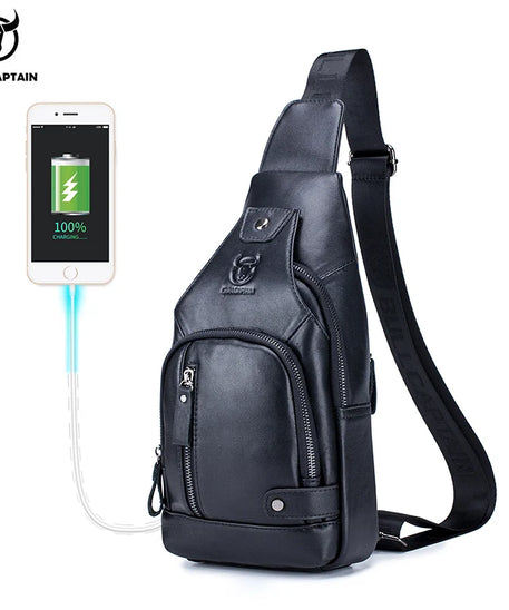 Sacoche homme cuir "CHEST BAG"